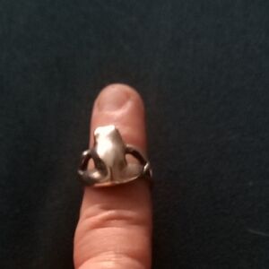 925 Silver Frog Ring